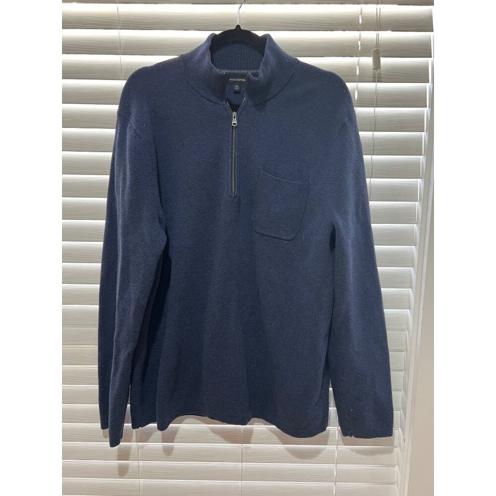 Banana Republic Men's 1/4‎ Zip Sweater - Size XL